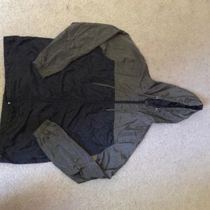 Army Green and Black Windbreaker